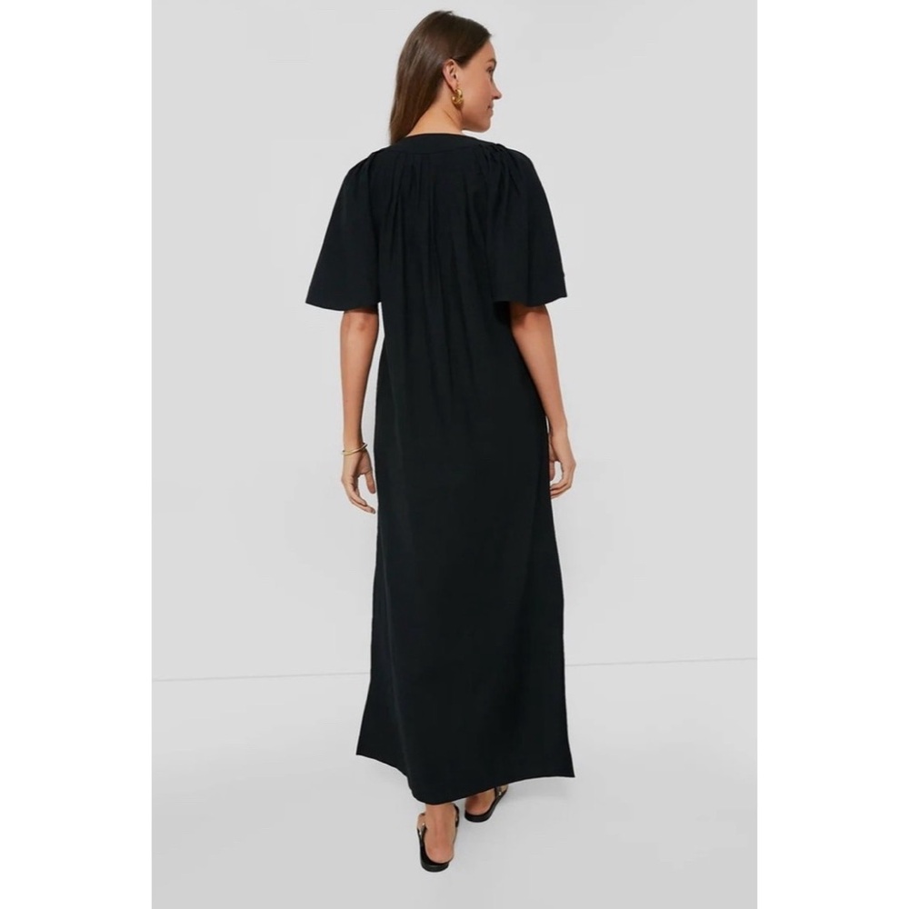 Pomander Place Finley black flutter sleeve maxi dress NWT - Picture 2 of 11